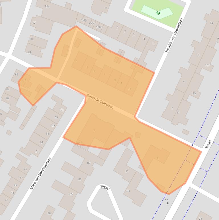 Kaart van postcodegebied 3984PK.