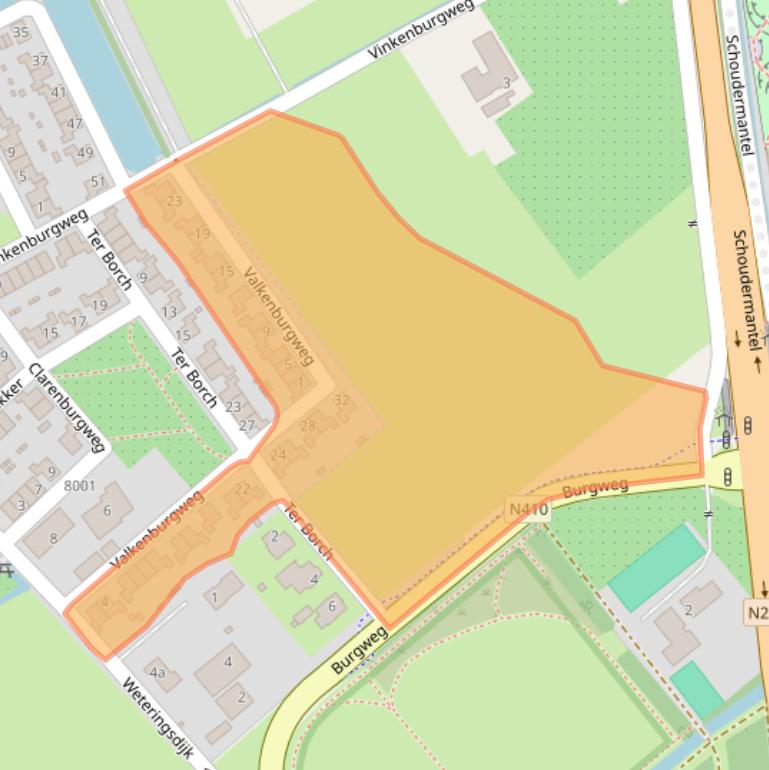 Kaart van postcodegebied 3984RA.