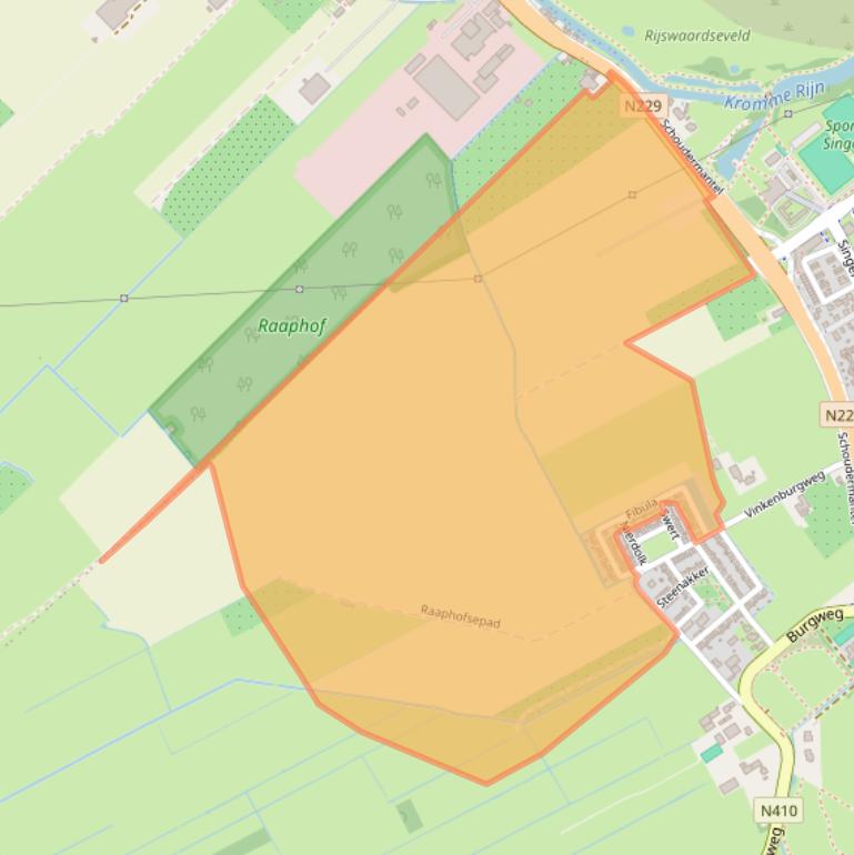 Kaart van postcodegebied 3984RE.