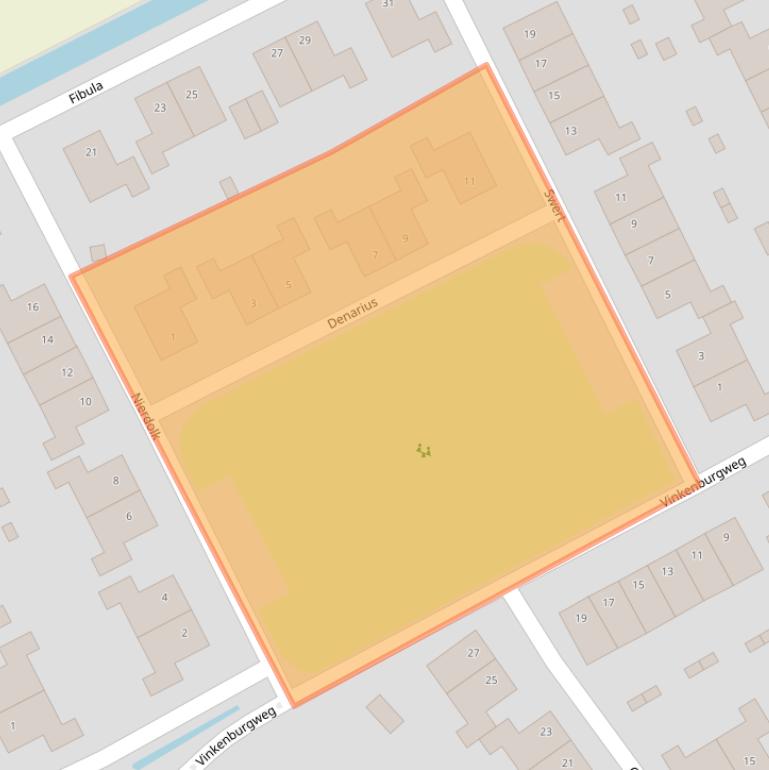 Kaart van postcodegebied 3984RH.