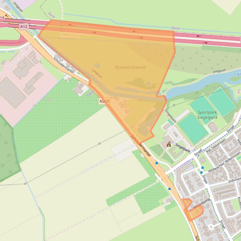 Kaart van postcodegebied 3984SR.