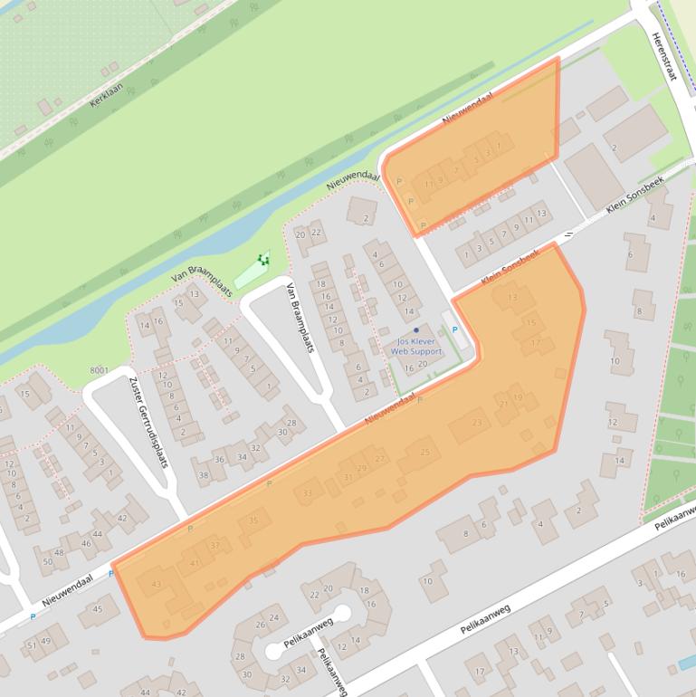 Kaart van postcodegebied 3985AB.