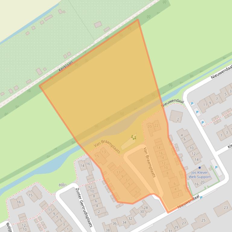 Kaart van postcodegebied 3985AG.