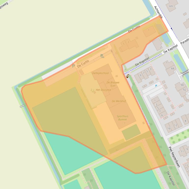 Kaart van postcodegebied 3985LK.