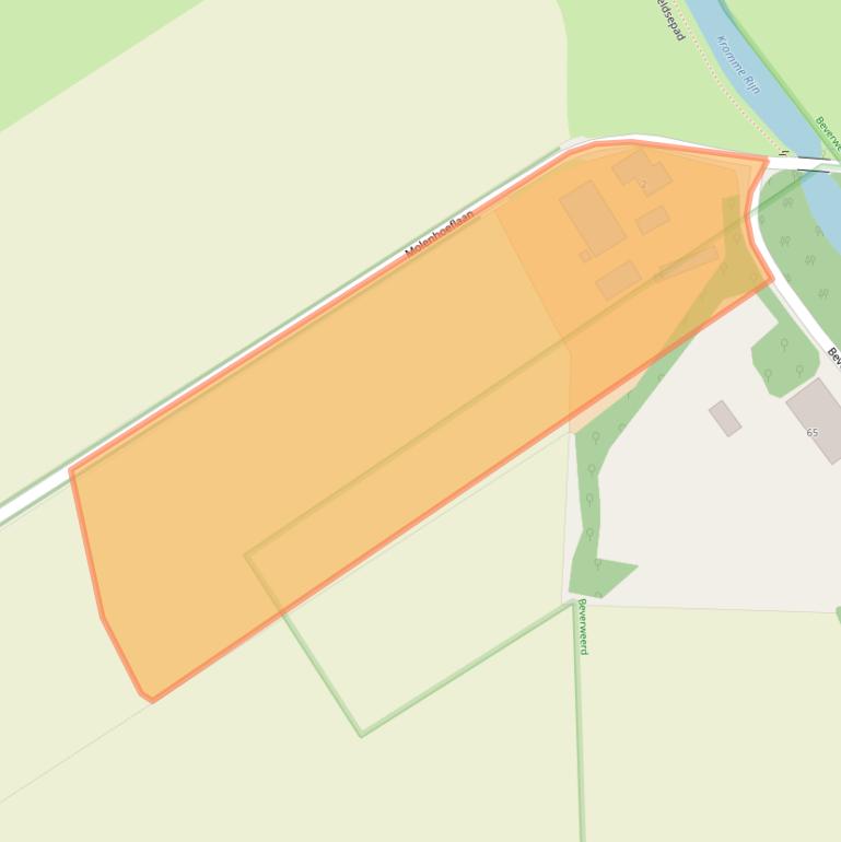 Kaart van postcodegebied 3985MJ.