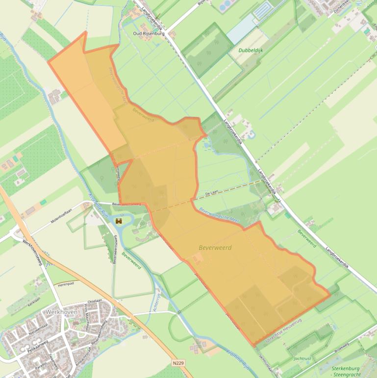 Kaart van postcodegebied 3985MK.