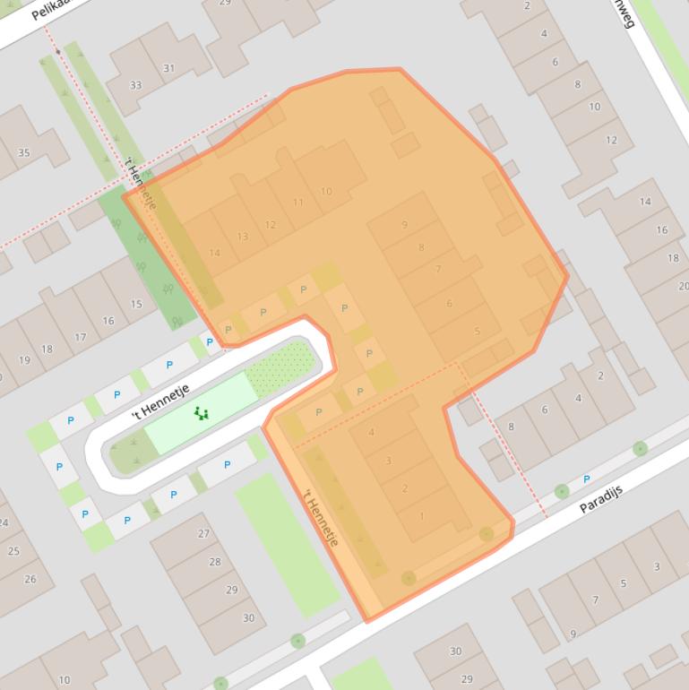 Kaart van postcodegebied 3985PA.