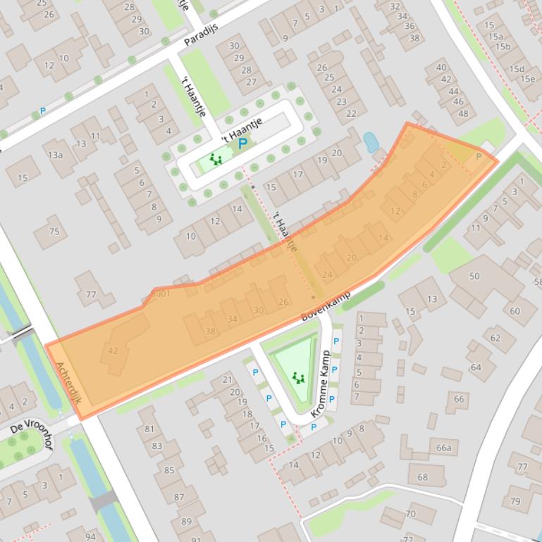 Kaart van postcodegebied 3985PG.