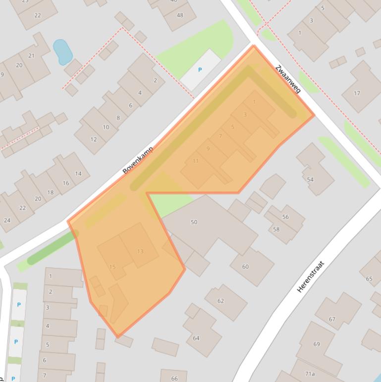 Kaart van postcodegebied 3985PH.