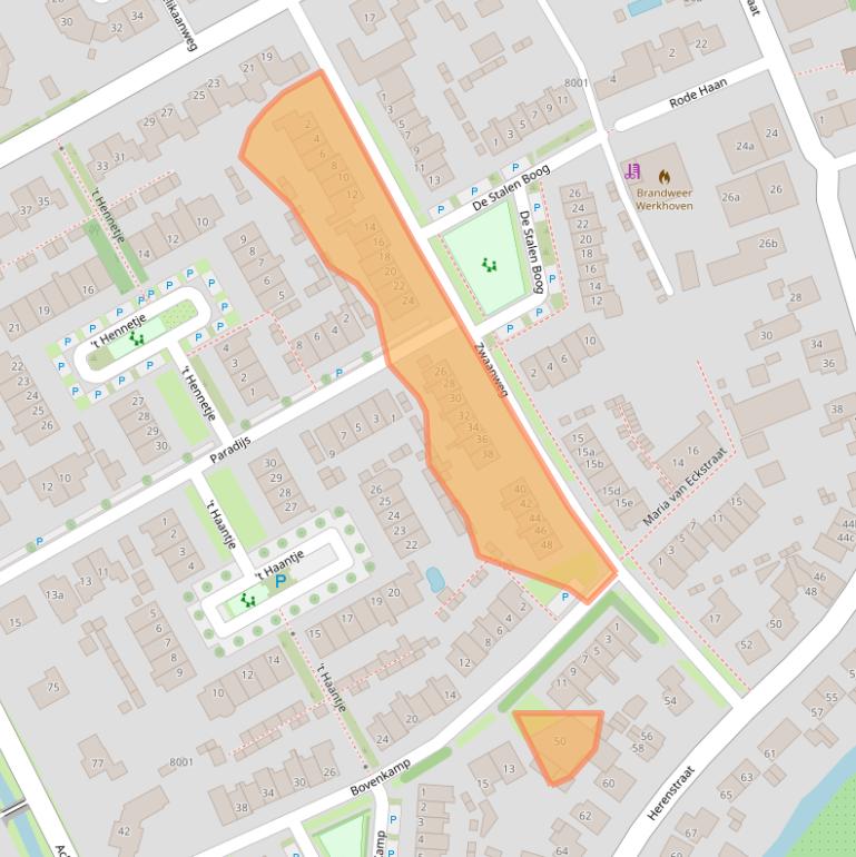 Kaart van postcodegebied 3985PL.