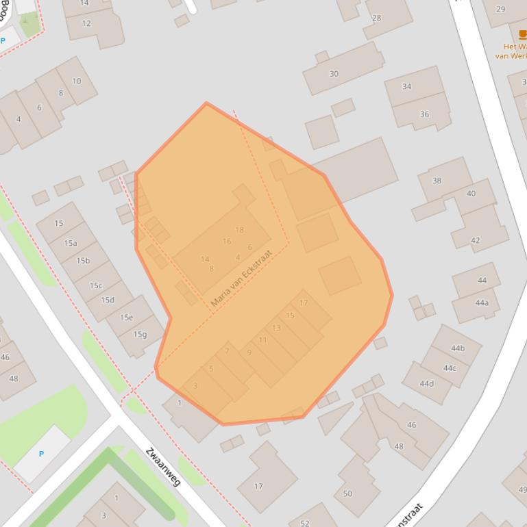 Kaart van postcodegebied 3985PP.