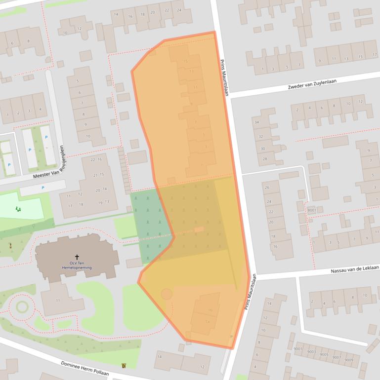 Kaart van postcodegebied 3985RG.