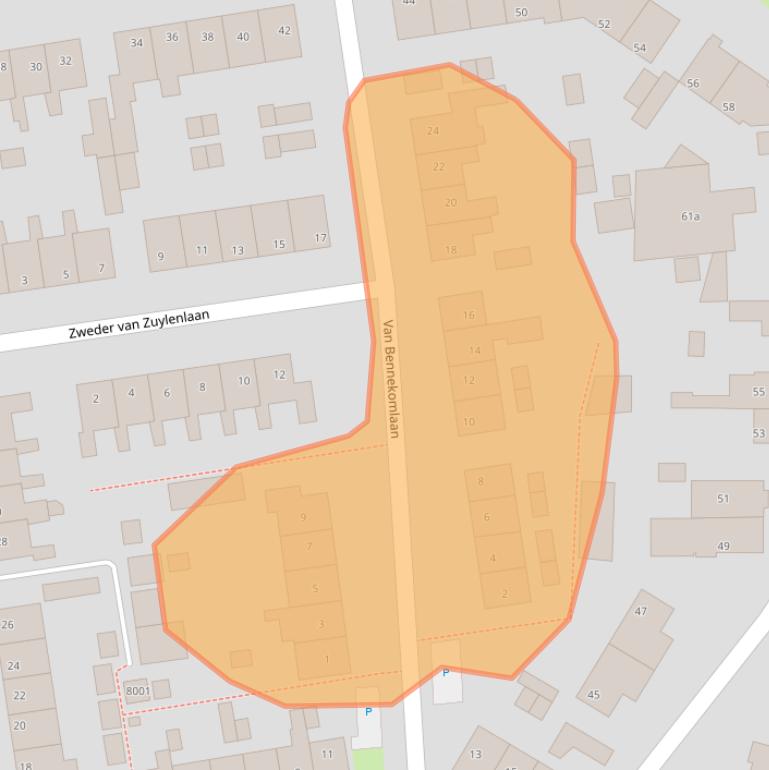 Kaart van postcodegebied 3985RK.