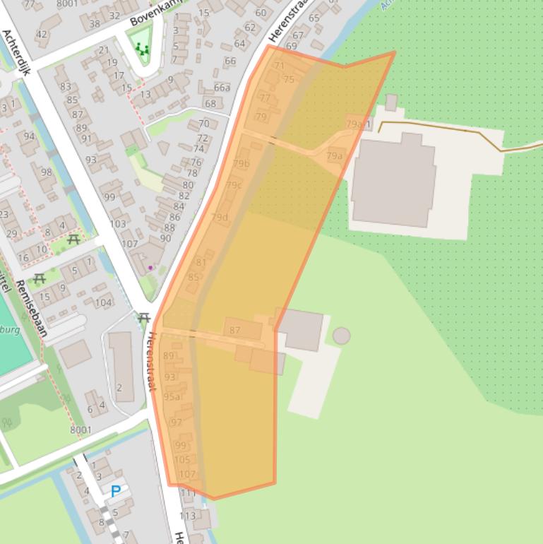 Kaart van postcodegebied 3985RS.