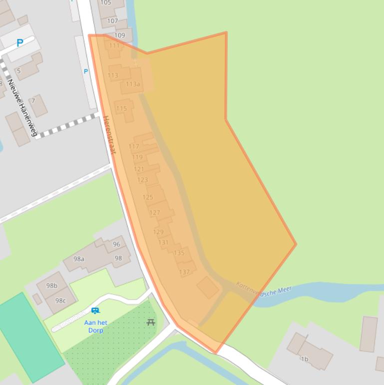 Kaart van postcodegebied 3985RT.