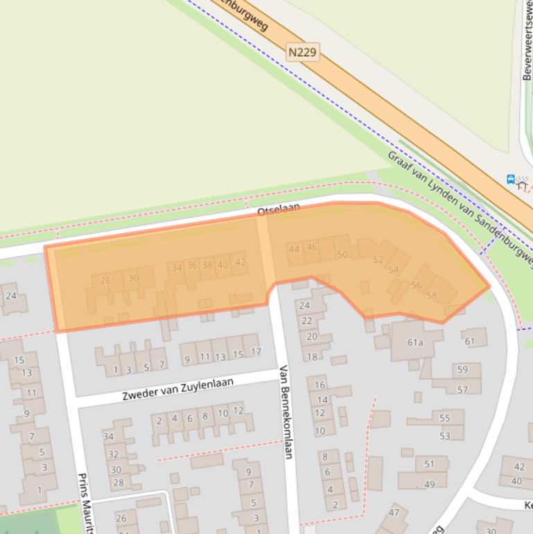 Kaart van postcodegebied 3985SP.