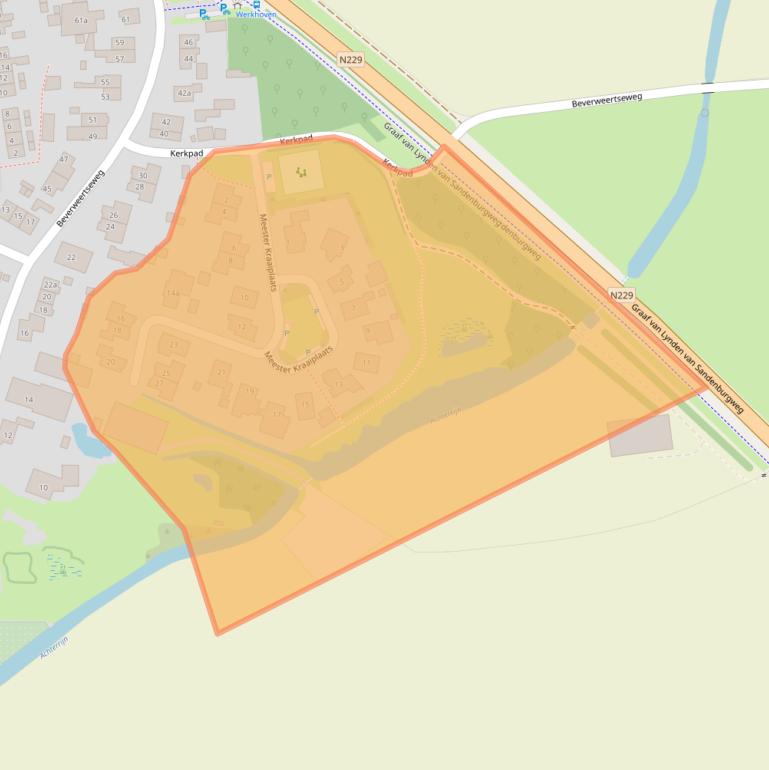 Kaart van postcodegebied 3985SR.