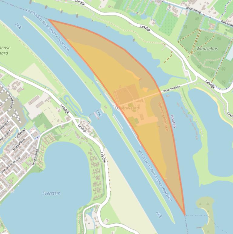 Kaart van postcodegebied 3989.