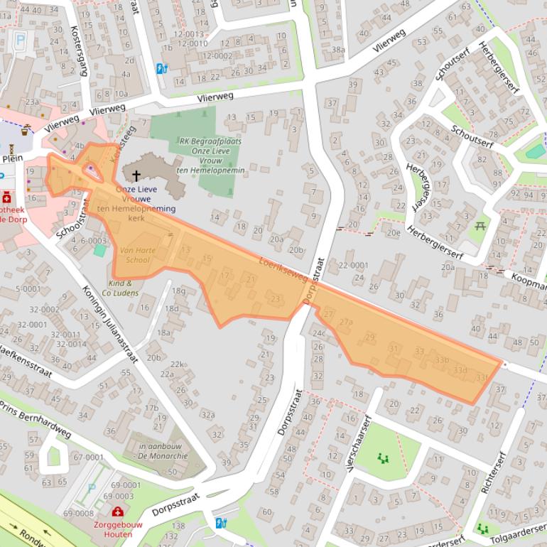 Kaart van postcodegebied 3991AA.