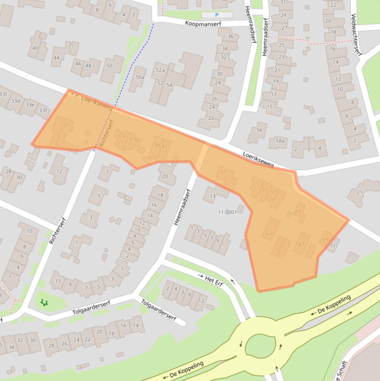 Kaart van postcodegebied 3991AB.