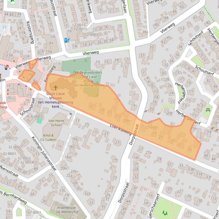 Kaart van postcodegebied 3991AD.