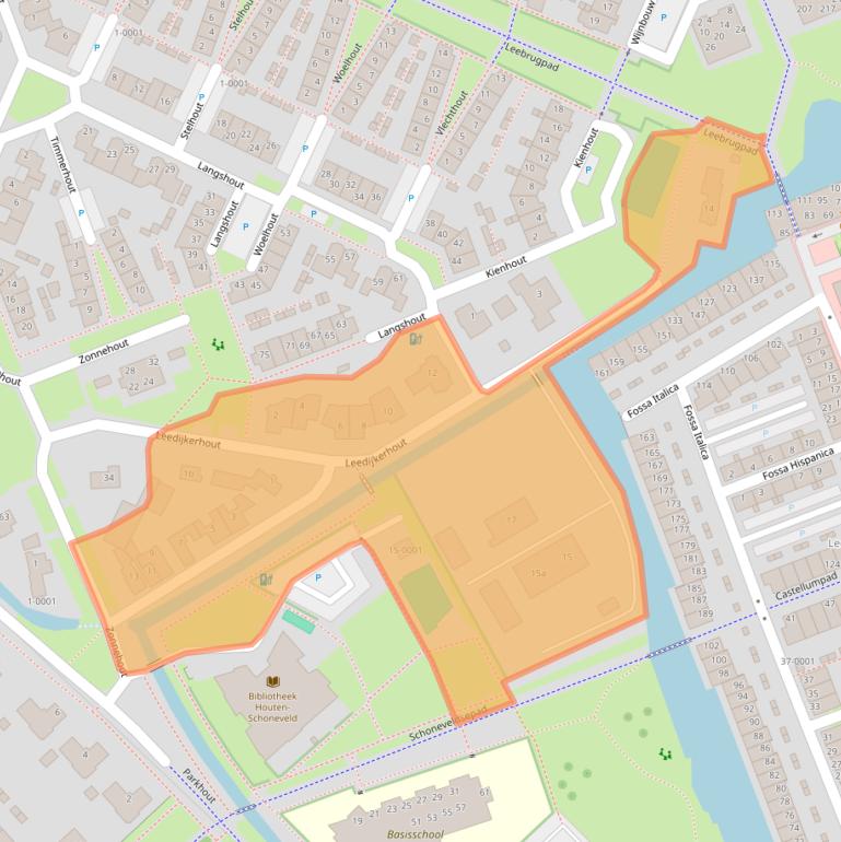 Kaart van postcodegebied 3991AJ.