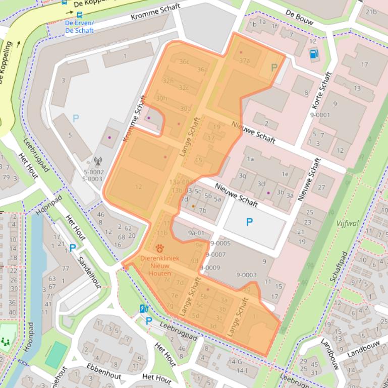 Kaart van postcodegebied 3991AP.