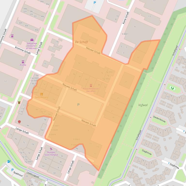 Kaart van postcodegebied 3991AS.