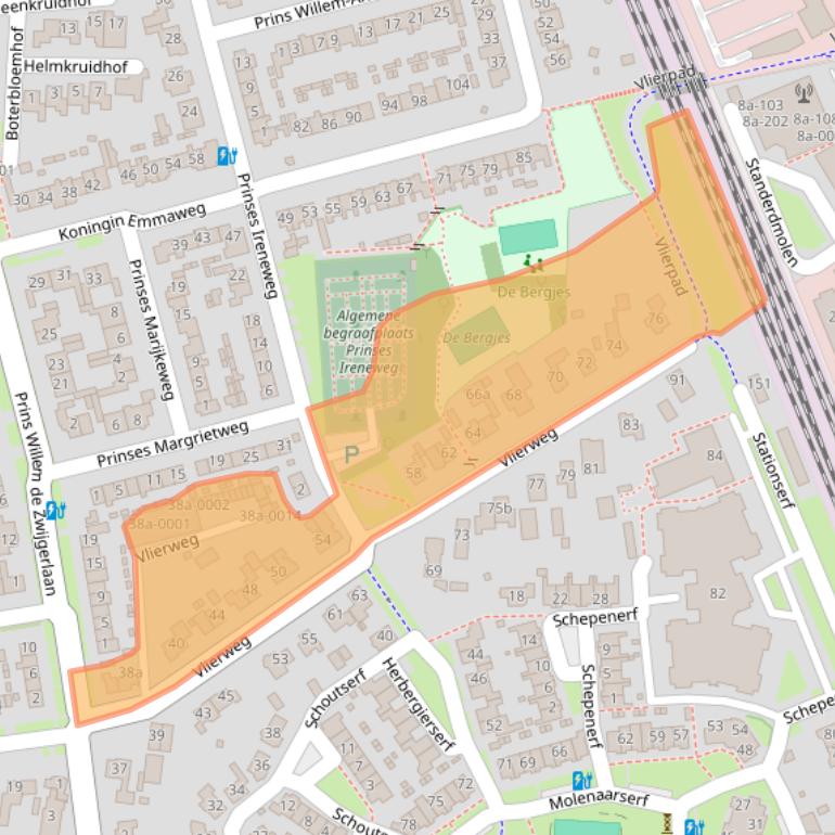 Kaart van postcodegebied 3991BD.