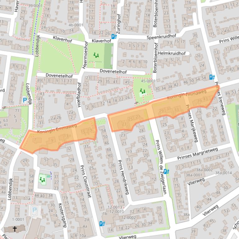 Kaart van postcodegebied 3991BH.
