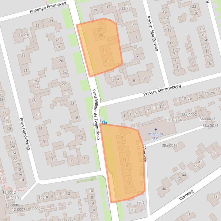 Kaart van postcodegebied 3991BP.