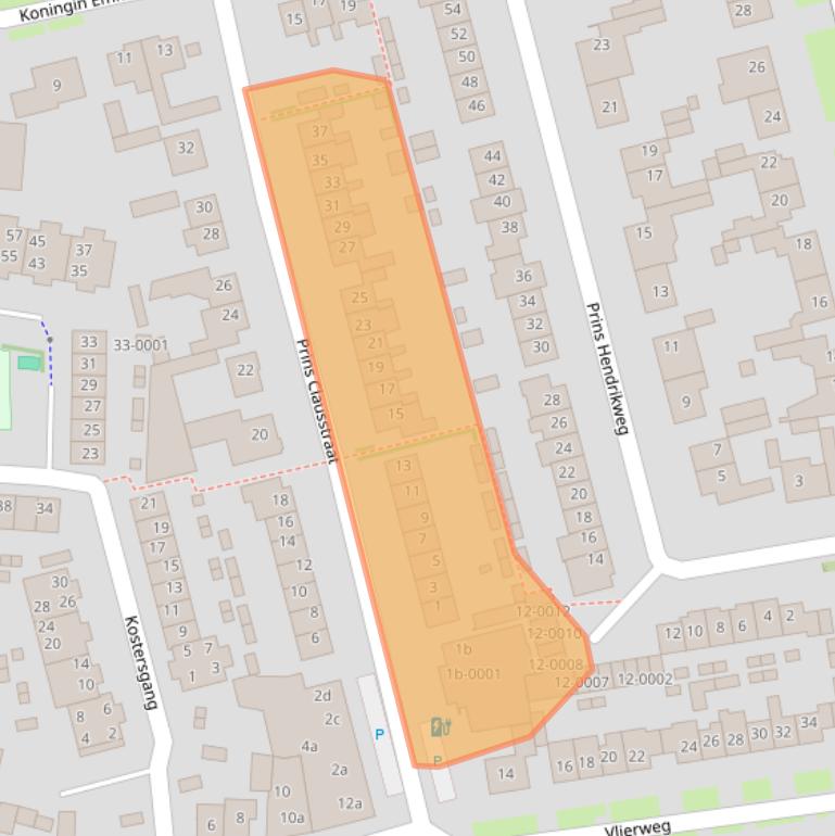 Kaart van postcodegebied 3991BW.