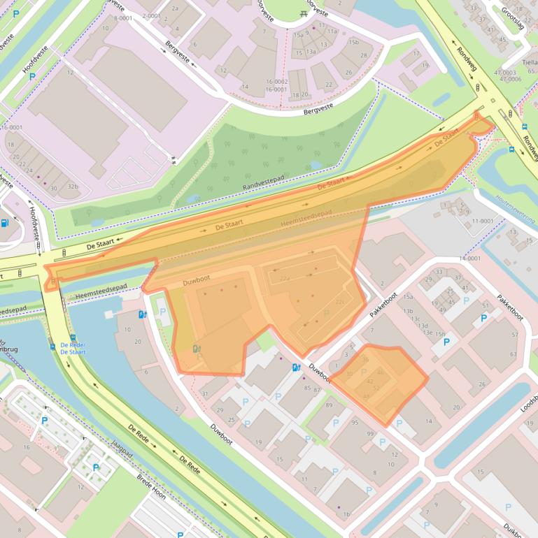 Kaart van postcodegebied 3991CE.