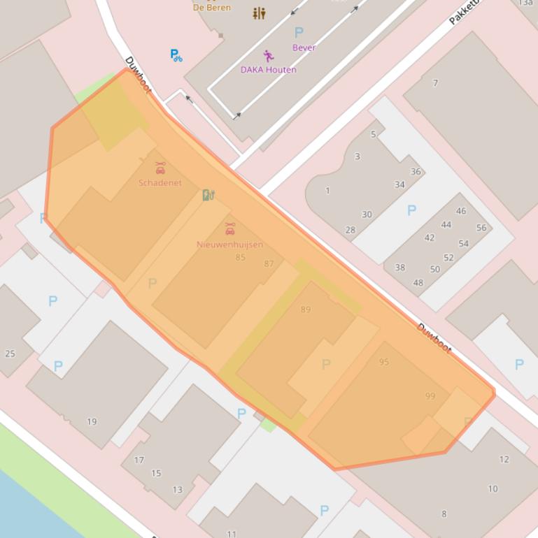 Kaart van postcodegebied 3991CG.