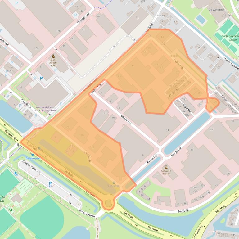 Kaart van postcodegebied 3991CP.