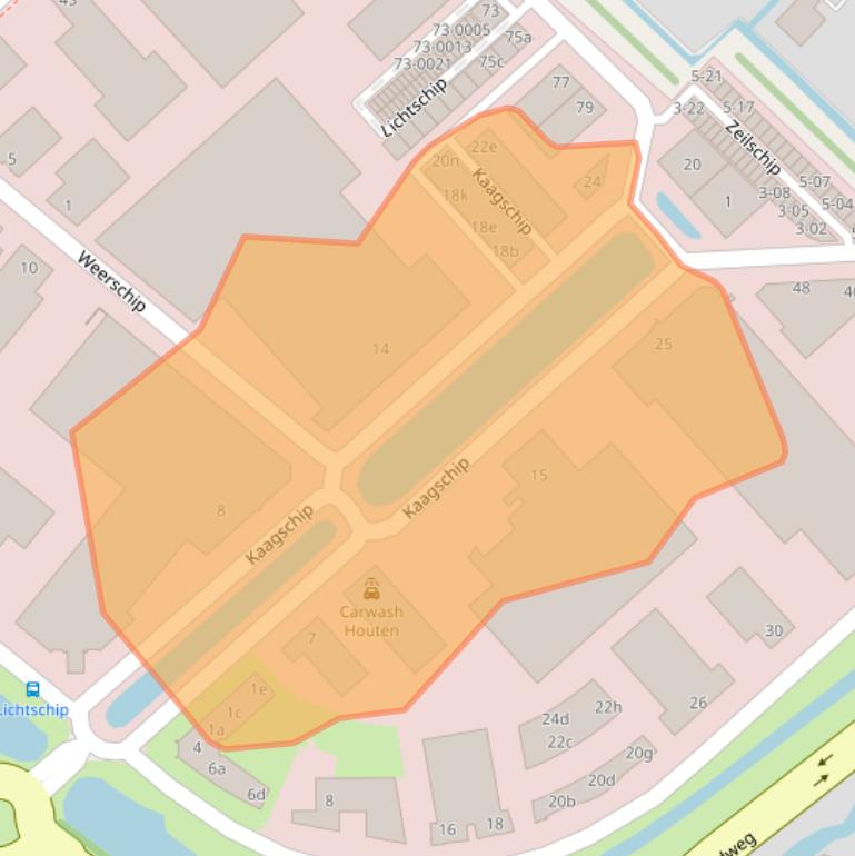 Kaart van postcodegebied 3991CS.