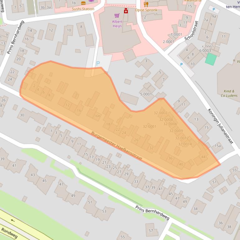 Kaart van postcodegebied 3991DC.