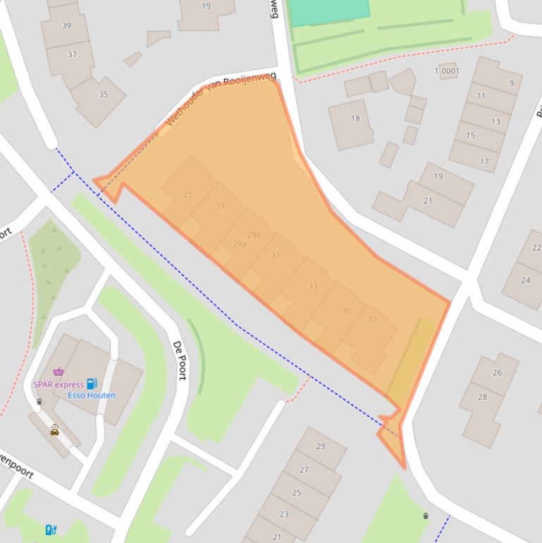 Kaart van postcodegebied 3991DH.