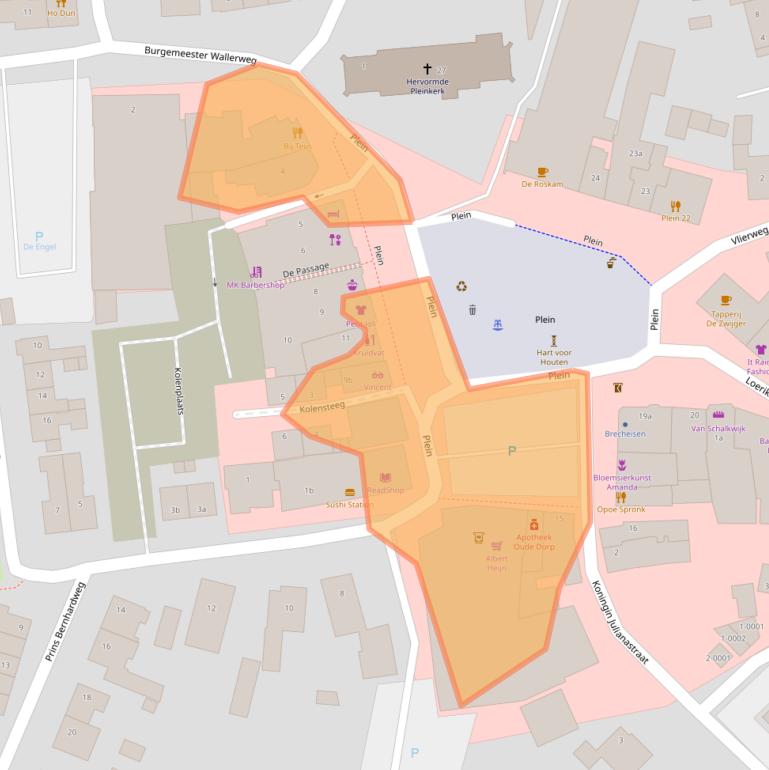 Kaart van postcodegebied 3991DK.