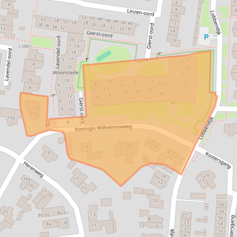 Kaart van postcodegebied 3991DT.