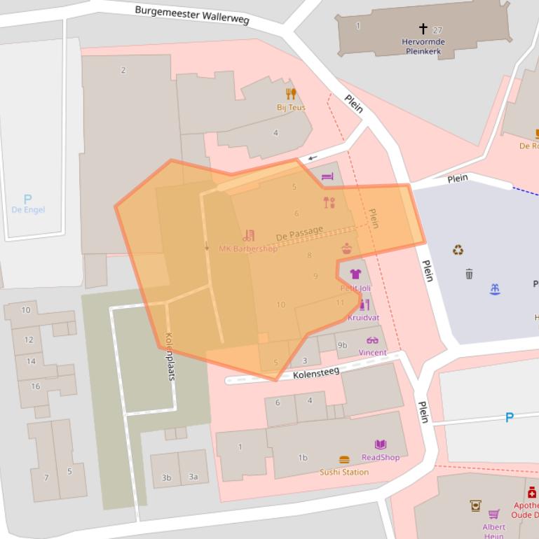 Kaart van postcodegebied 3991DZ.