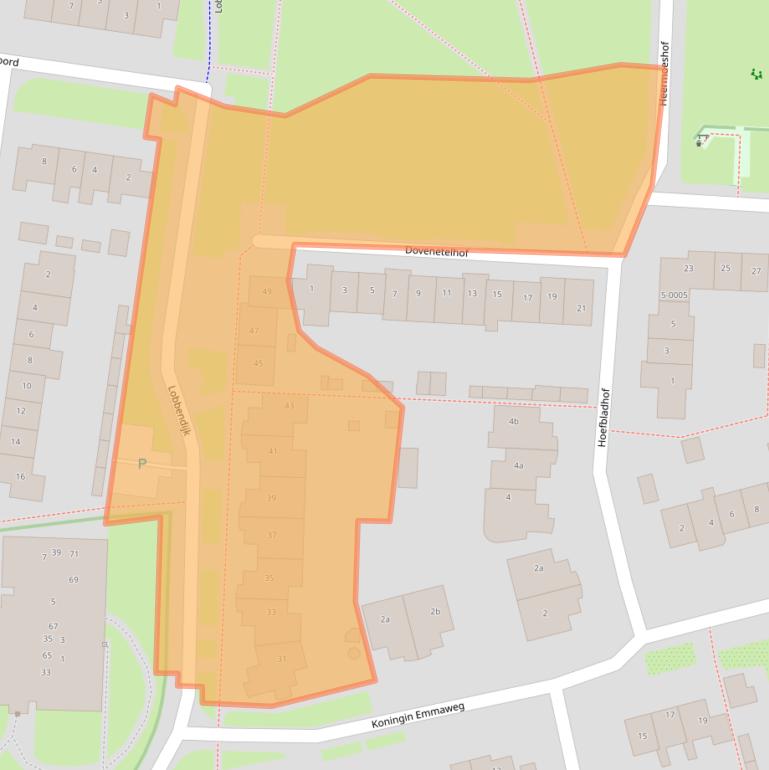 Kaart van postcodegebied 3991EB.