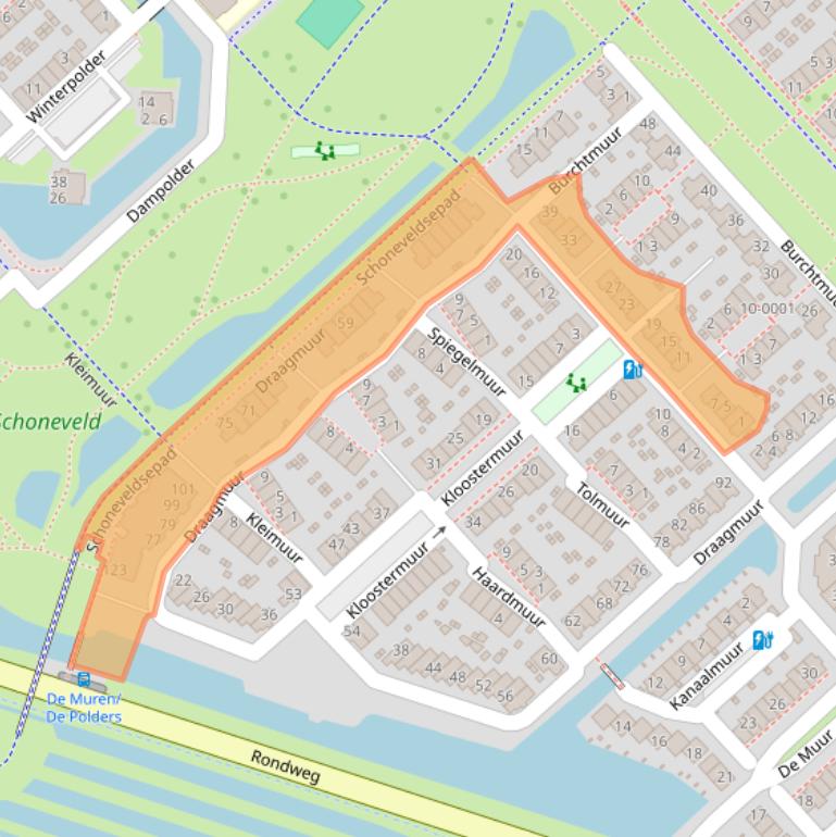 Kaart van postcodegebied 3991EN.