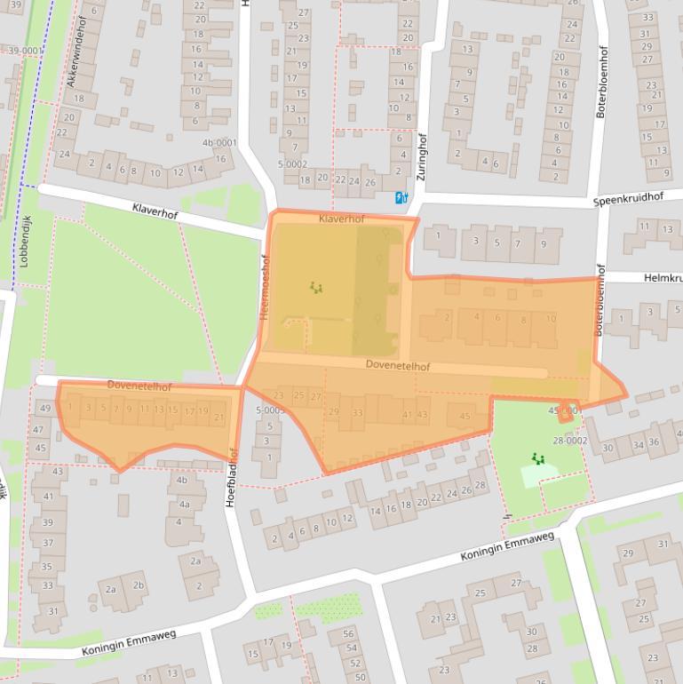 Kaart van postcodegebied 3991GA.