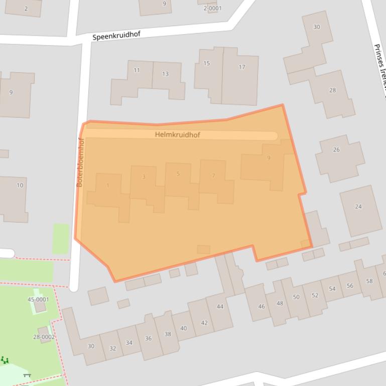 Kaart van postcodegebied 3991GC.