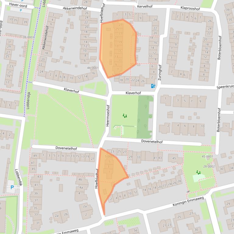 Kaart van postcodegebied 3991GE.