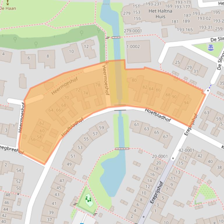 Kaart van postcodegebied 3991GJ.