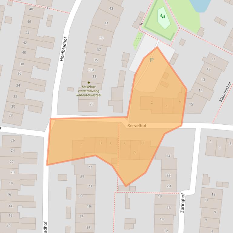 Kaart van postcodegebied 3991GK.