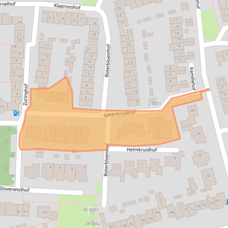Kaart van postcodegebied 3991GM.