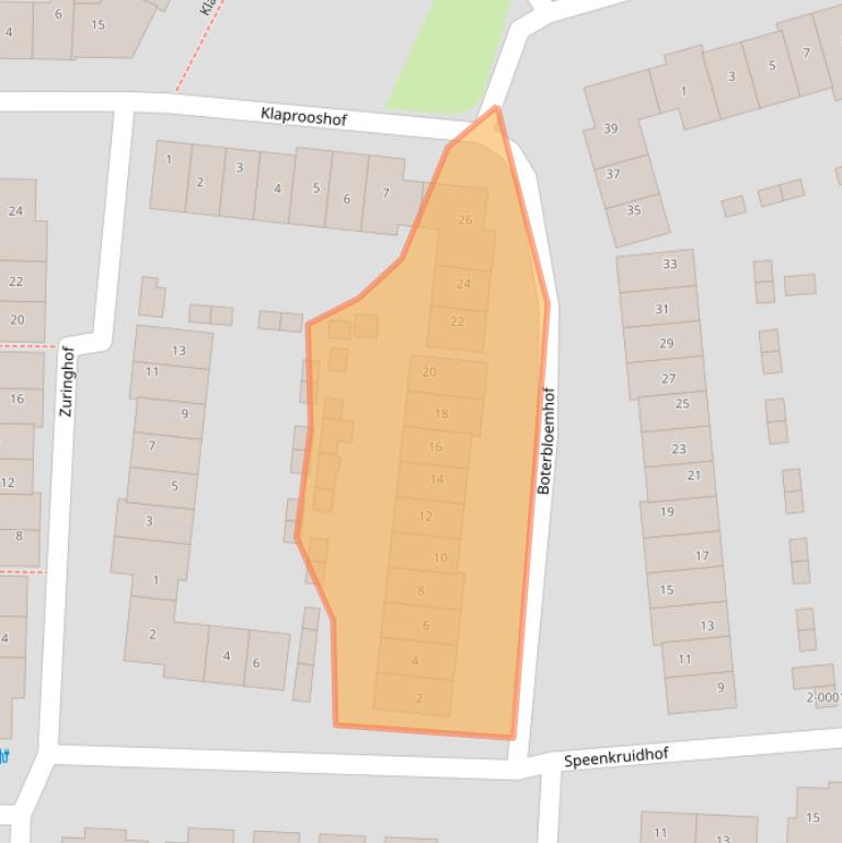 Kaart van postcodegebied 3991GS.